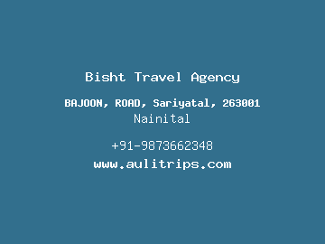 Bisht Travel Agency, Nainital