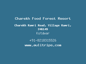 Charekh Food Forest Resort, Kotdwar