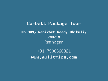 Corbett Package Tour, Ramnagar