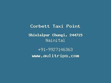 Corbett Taxi Point, Nainital