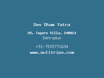 Dev Dham Yatra, Dehradun
