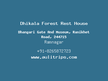 Dhikala Forest Rest House, Ramnagar