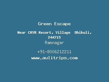 Green Escape, Ramnagar