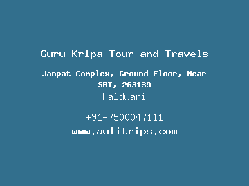 Guru Kripa Tour and Travels, Haldwani