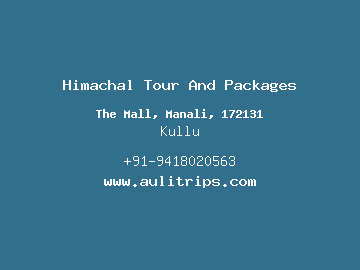 Himachal Tour And Packages, Kullu