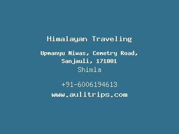 Himalayan Traveling, Shimla