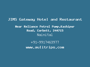 JIMS Gateway Hotel and Restaurant, Nainital