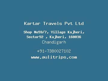 Kartar Travels Pvt Ltd, Chandigarh