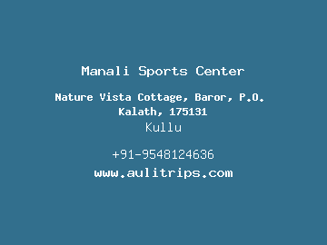 Manali Sports Center, Kullu