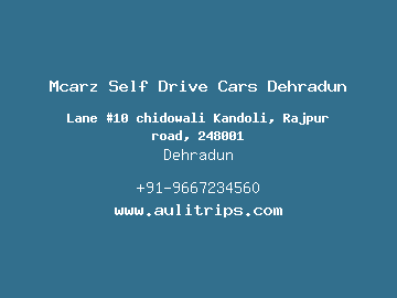 Mcarz Self Drive Cars Dehradun, Dehradun