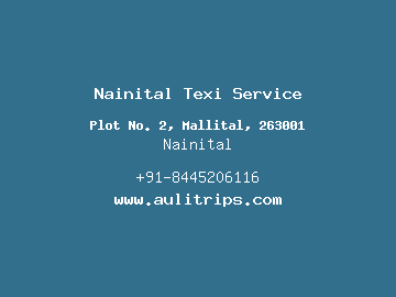 Nainital Texi Service, Nainital