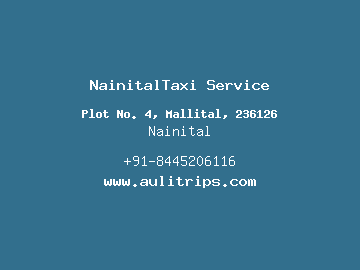 NainitalTaxi Service, Nainital