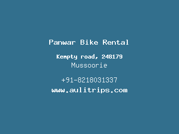 Panwar Bike Rental, Mussoorie