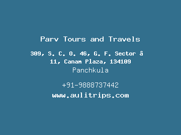 Parv Tours and Travels, Panchkula