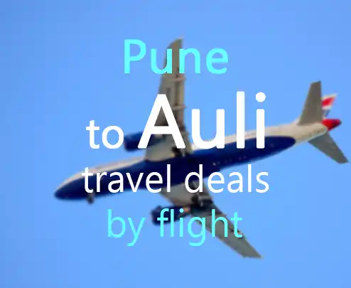 Pune to auli travel deals by flight