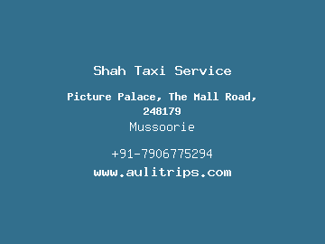 Shah Taxi Service, Mussoorie