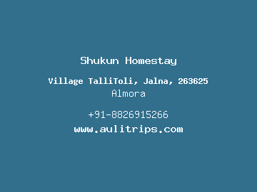 Shukun Homestay, Almora