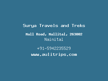 Surya Travels and Treks, Nainital