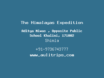 The Himalayas Expedition, Shimla