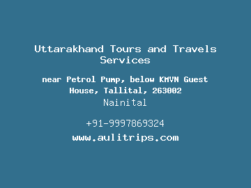 Uttarakhand Tours and Travels Services, Nainital